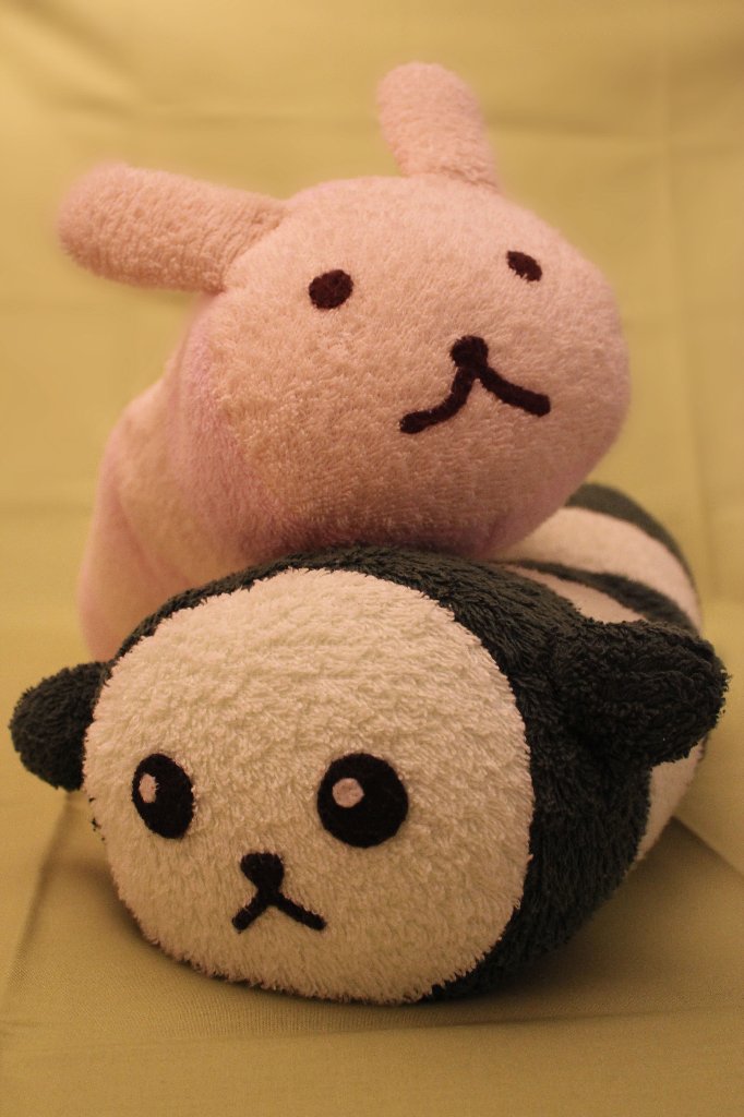 アニマルタオル(うさぎ・パンダの画像