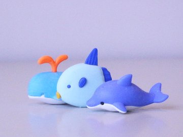 海のいきもの消しゴム（3個セット）(種類, 海のいきもの消しゴム（3個セット）)の画像