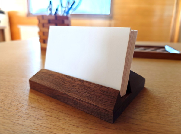 CARD-STAND W（木製カードスタンド）ブラックウォールナットの画像