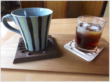 木製 グルーブド コースター PREMIUM（ブラックウォールナット）の画像